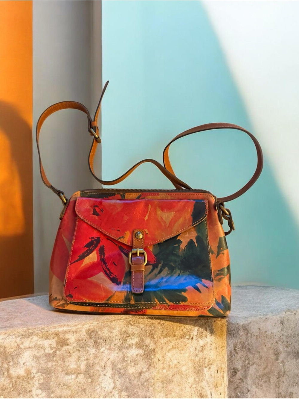 Patricia Nash Leather Crossbody Bag